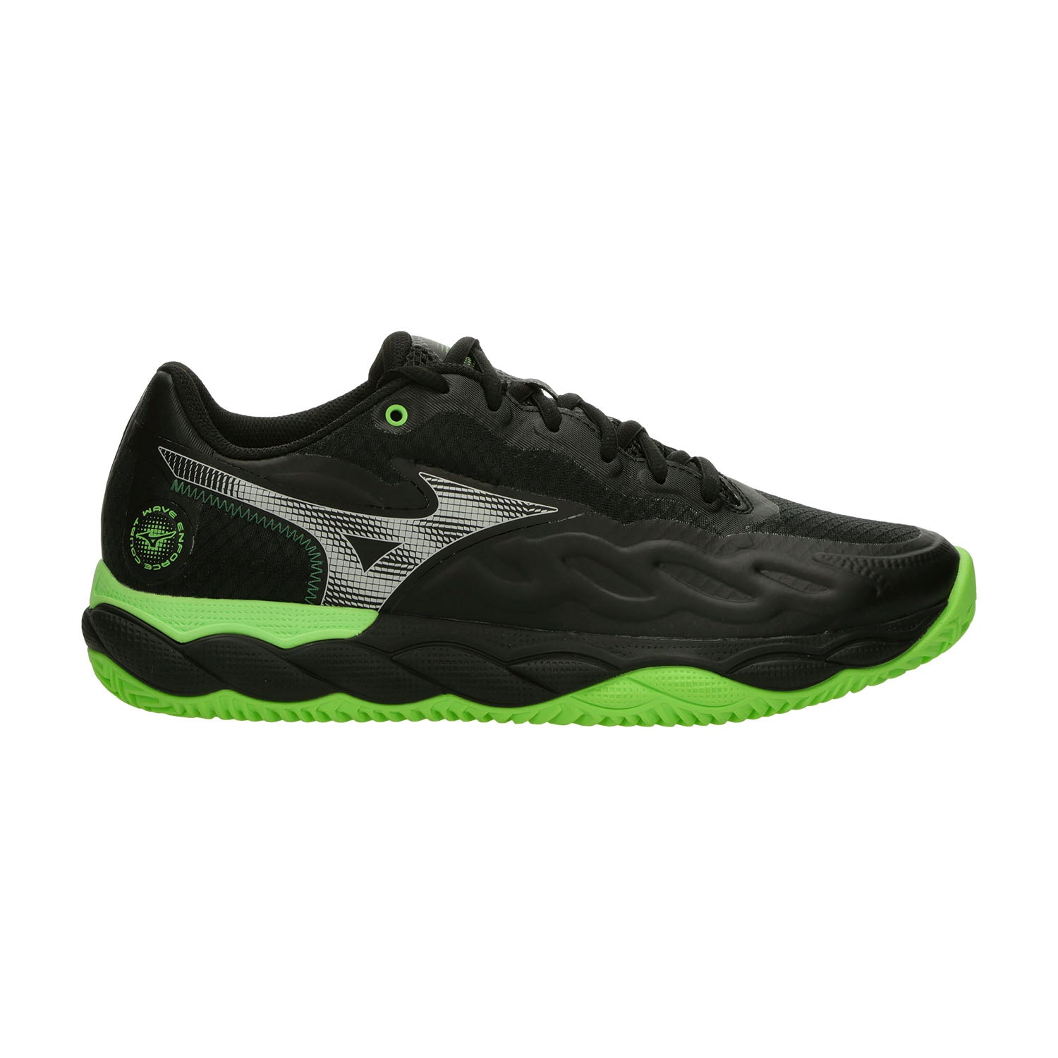 MIZUNO WAVE ENFORCE COURT PADEL NERO E VERDE