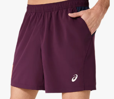 PANTALONCINO ASICS PADEL COURT SHORT MEN DARK AUBERGINE