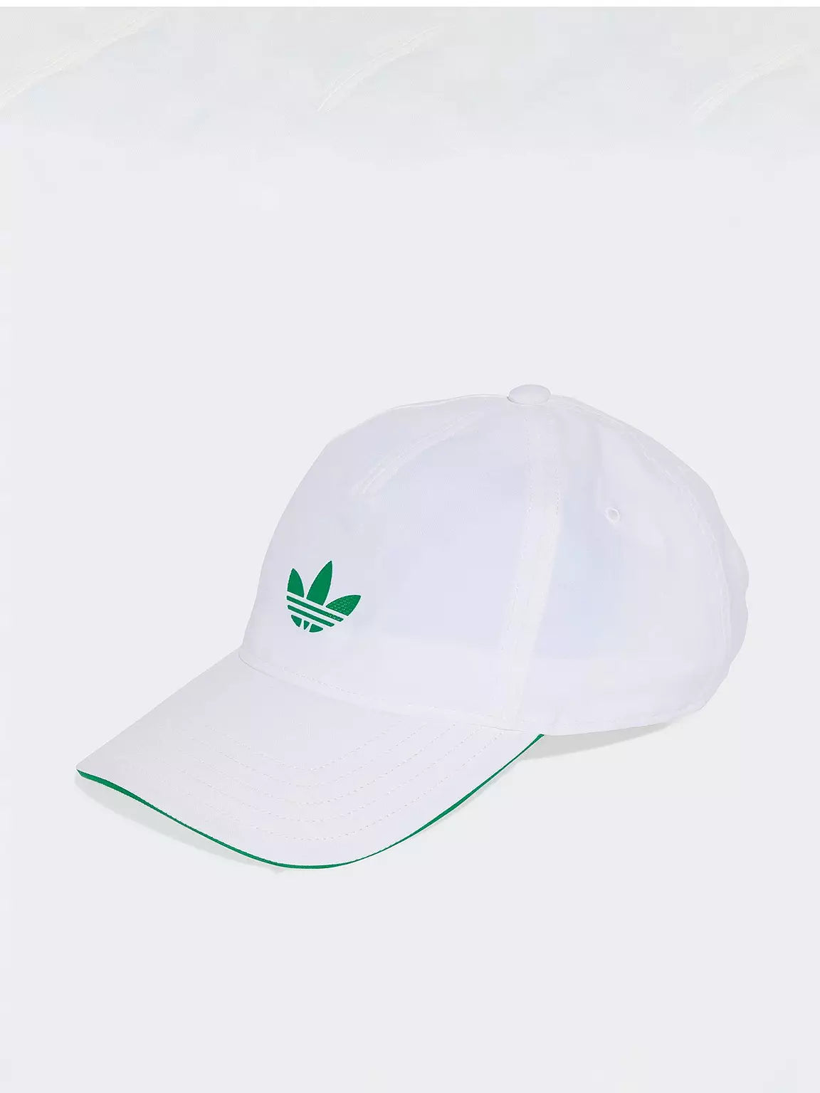 CAPPELLINO ADIDAS BIANCO LOGO VERDE