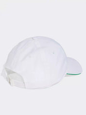 CAPPELLINO ADIDAS BIANCO LOGO VERDE
