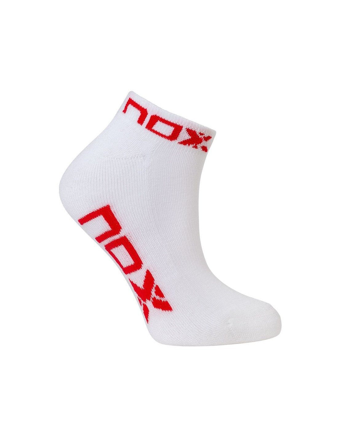 Calcetines Nox Tobillero Blanco Rojo 1 Par   - Talla-Peso: -35-39