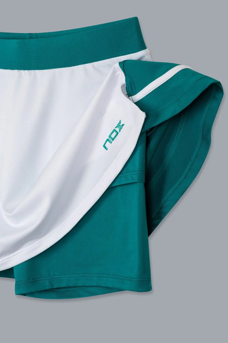 FALDA MUJER PRO WHITE/IVY GREEN