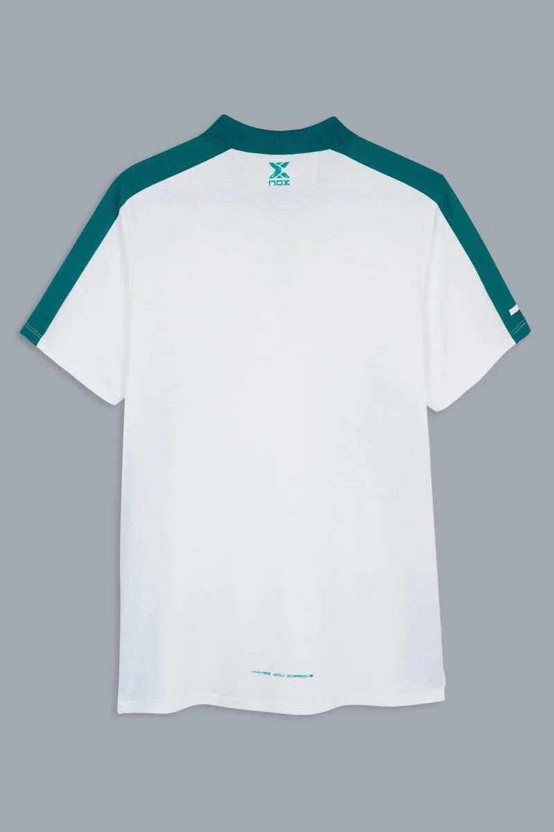 POLO HOMBRE PRO WHITE/IVY GREEN