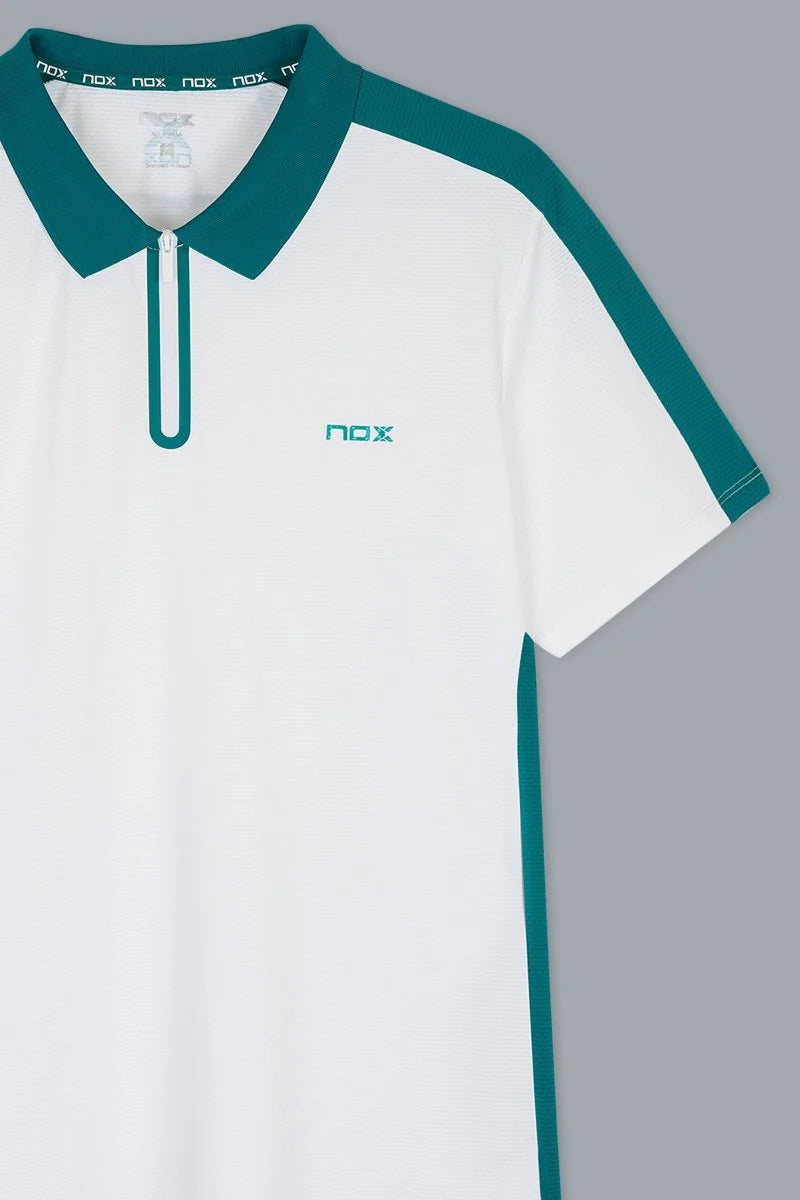 POLO HOMBRE PRO WHITE/IVY GREEN