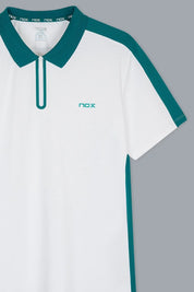POLO HOMBRE PRO WHITE/IVY GREEN