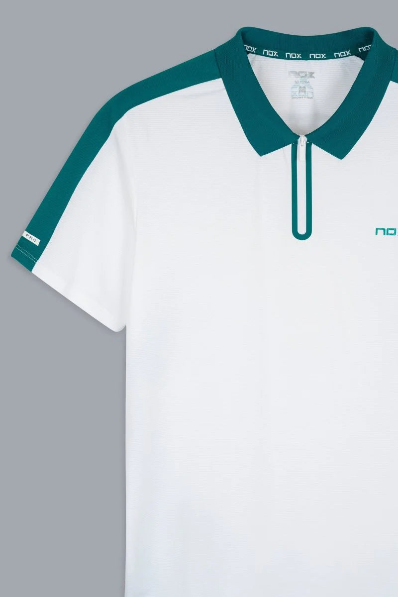 POLO HOMBRE PRO WHITE/IVY GREEN