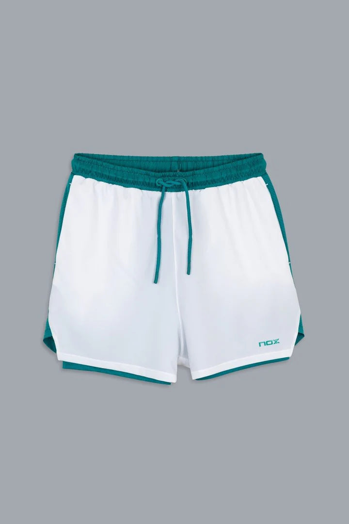 SHORT HOMBRE PRO WHITE/IVY GREEN