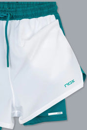 SHORT HOMBRE PRO WHITE/IVY GREEN