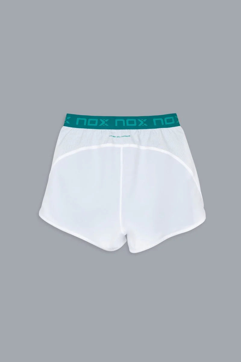 SHORT MUJER PRO WHITE/IVY GREEN